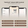 Smart Automatic Cat Feeder - WiFi Cat Food Dispenser with APP Control Up to 15 Portions((8g/Portion) 10 Meals Per Day