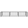 8-Panel Dog Playpen Black 39.4"x19.7" Powder-coated Steel