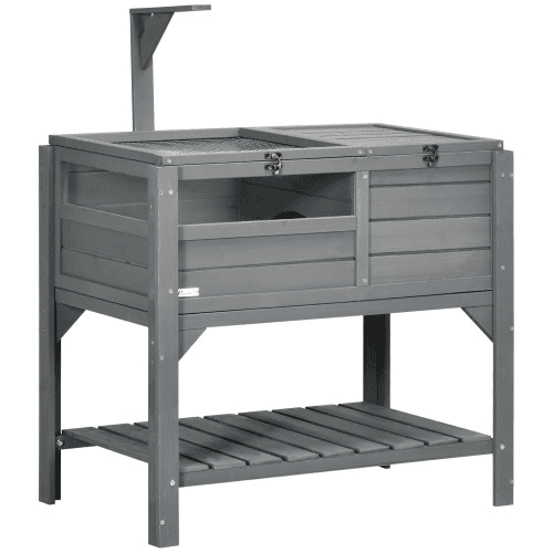 Perch, Shelf, Storage, Reptile Fence With Pallet, Light Support Frame, Grey Perch, Shelf, Storage, Reptile Fence With Pallet, Light Support Frame, Grey