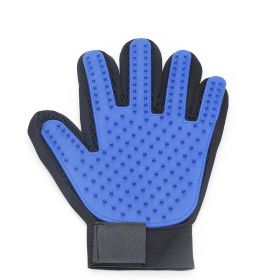 Pet Hair Removal Gloves Massager Bath Cleaning Tool For Dogs Cats (style: Left Hand)