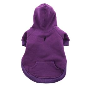 Flex-Fit Dog Hoodie (Color: purple, size: X-Large)