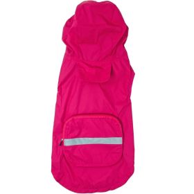Packable Raincoat (Color: pink, size: 3X-Large)