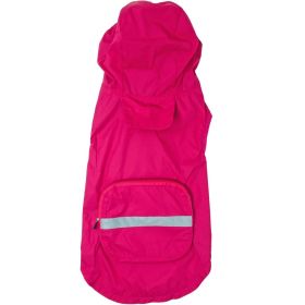 Packable Raincoat (Color: pink, size: large)